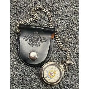 1997 Royal Hong Kong Police Pocket Watch with original Leather case Vintage